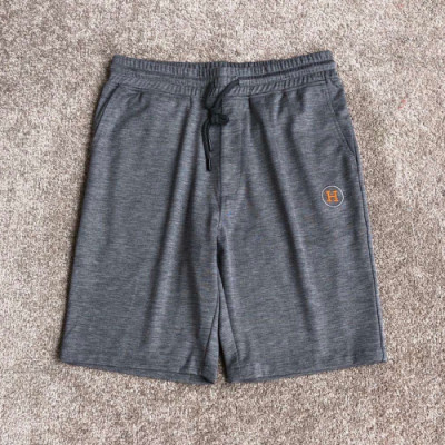 Hermes 2019 Mens Logo Casual Training Half Pants - 에르메스 남성 캐쥬얼 로고 트레이닝 반바지 Her0237x.Size(m - 2xl).2컬러(블랙/그레이)