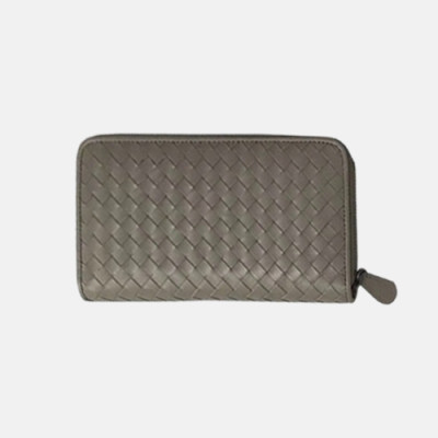 Bottega Veneta 2019 Zip Round Wallet - 보테가베네타 남성용 지퍼 라운드 장지갑 6003-BVW0014,그레이