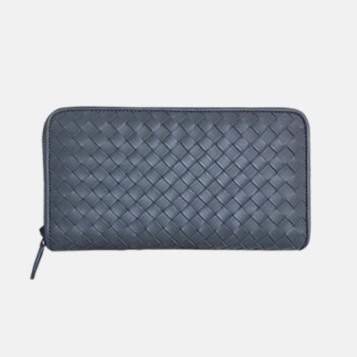 Bottega Veneta 2019 Zip Round Wallet - 보테가베네타 남여공용 지퍼 라운드 장지갑 6002-BVW0023,19cm.다크그레이