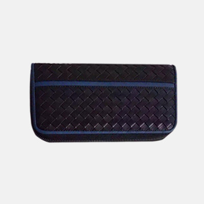 Bottega Veneta 2019 Zip Round Wallet - 보테가베네타 남여공용 지퍼 라운드 장지갑 114076-BVW0097,19cm.블랙