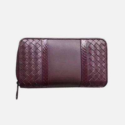 Bottega Veneta 2019 Zip Round Wallet - 보테가베네타 남여공용 지퍼 라운드 장지갑 114076-BVW0099,19cm.와인