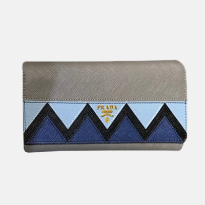 Prada 2019 Saffiano Wallet 1MH132 - 프라다 사피아노 여성용 장지갑 PRAW0026.19CM.그레이