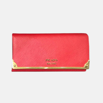 Prada 2019 Saffiano Wallet 1MH132 - 프라다 사피아노 여성용 장지갑 PRAW0028.19CM.레드