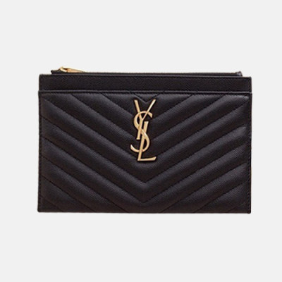 Saint Laurent 2019 Ladies  Matlase Monogram Mini Pouch 504922 - 입생로랑 마틀라세 모노그램 미니클러치 SLW0005.블랙