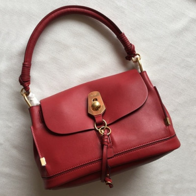 Chole 2019 Owen Leather Tote Shoulder Bag, 32cm -  끌로에 2019 오웬 레더 토트 숄더백,CLB0081,32cm,레드