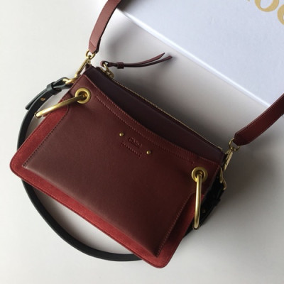 Chole 2019 Roy Leather Shoulder Bag, 25/32cm -  끌로에 2019 로이 레더 숄더백,CLB0094,25/32cm,와인