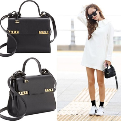 Delvaux 2019 Tempete Leather Tote Shoulder Bag,21/27.5CM - 델보 2019 톰페트 레더 토트 숄더백,DVB0016.21/27.5CM,블랙 - 제시카