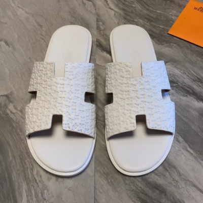 Hermes 2019 Mens Classic Oasis Leather Sandal - 에르메스 남성 클래식 오아시스 레더 샌들 Her0277x.Size(240 - 275).화이트