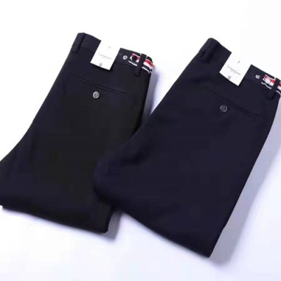 Thom Browne 2019 Mens Logo Casual Suit Pants - 톰브라운 남성 로고 캐쥬얼 슬랙스 Tho0116x.Size(30 - 38).블랙/네이비