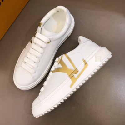 Louis Vuitton 2019 Womens Initial Logo Lambskin Sneakers  - 루이비통 여성 이니셜 로고 램스킨 스니커즈 Lou01085x.Size(225 - 245).골드