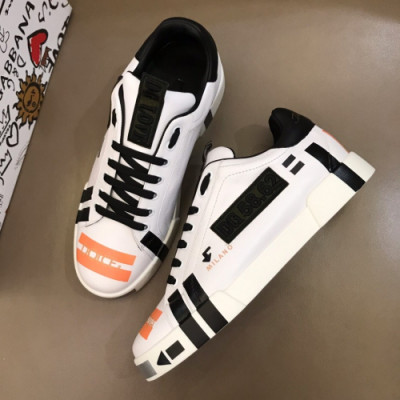 [매장판]Dolce&Gabbana 2019 Mens Calfskin Panda Sneakers - 돌체앤가바나 남성 카프스킨 팬더 스니커즈 Dol0216x.Size(240 - 275).블랙