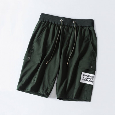 Burberry 2019 Mens Logo Casual Training Half Pants - 버버리 남성 캐쥬얼 트레이닝 반바지 Bur0822x.Size(S - 2XL).다크그린