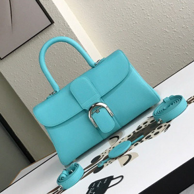 Delvaux 2019 Leather Tote Shoulder Bag,28s CM - 델보 2019 레더 토트 숄더백,DVB0183.28s CM,스카이블루