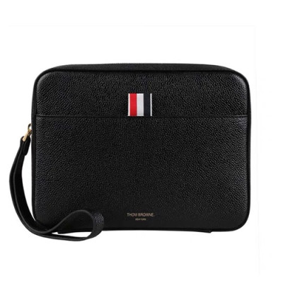 Thom Browne 2019 Leather Clutch Bag ,23cm - 톰브라운 2019 남성용 레더 클러치백 THOB0012,23cm,블랙