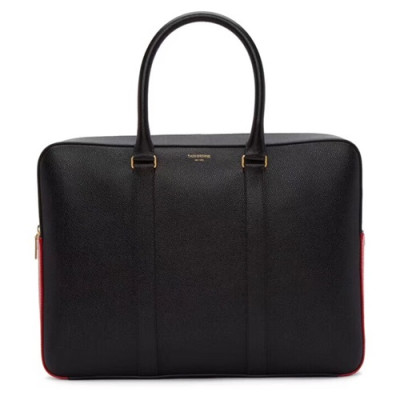 Thom Browne 2019 Leather Mens Business ,37cm - 톰브라운 2019 남성용 레더 서류가방 THOB0057,37cm,블랙