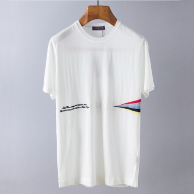 Louis vuitton 2019 Mens Galaxy Logo Crew-neck Short Sleeved Tshirt - 루이비통 남성 로고 크루넥 반팔티 Lou01095x.Size(m - 3xl).화이트