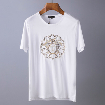 Versace 2019 Mens Printing Short Sleeved Tshirt - 베르사체 남성 프린팅 반팔티 Ver0254x.Size(m - 3xl).2컬러(블랙/화이트)