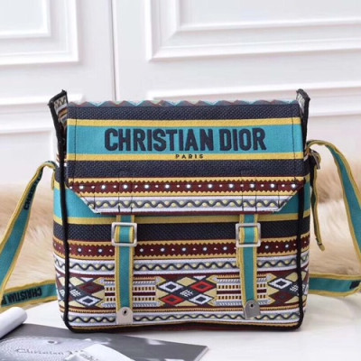 Dior 2019 Canvas Shoulder Bag ,28/30CM - 디올 2019 남여공용 캔버스 숄더백,DIOB0124,28/30CM,블루