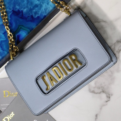 Dior 2019 J'adior Leather Chain Shoulder Bag ,25CM - 디올 2019 자디올 레더 여성용 체인 숄더백,DIOB0142,25CM,연블루