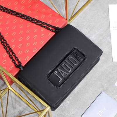 Dior 2019 J'adior Leather Chain Shoulder Bag ,18/25CM - 디올 2019 자디올 레더 여성용 체인 숄더백,DIOB0149,18/25CM,블랙