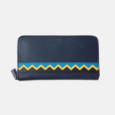 Prada 2019 Mens Saffiano Leather Zip Wallet 2ML317 - 프라다 남성 사피아노 레더 지퍼 장지갑 PRAW0072,20CM, 네이비