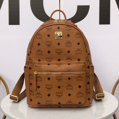 MCM Visetos Stark Back Pack,21/26/34cm - 엠씨엠 비세토스 스타크 남여공용 백팩 MCMB0288, 21/26/34cm,브라운