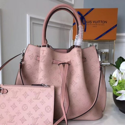 Louis Vuitton Girolata Mahina Women Bucket Tote Shoulder Bag,27cm - 루이비통 지롤라타 마히나 여성용 버킷토트 숄더백 M54401,LOUB1340,27cm,핑크