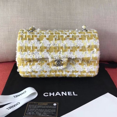 Chanel 2019 Women Chain Shoulder Bag ,20/25CM - 샤넬 2019 여성용 체인 숄더백 -  CHAB0683,20/25CM,화이트+옐로우