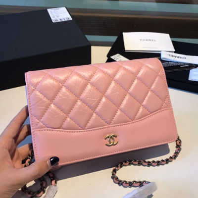 Chanel WOC Chain Cross Bag ,19CM - 샤넬 WOC 체인 크로스백,CHAB0746,19CM,핑크