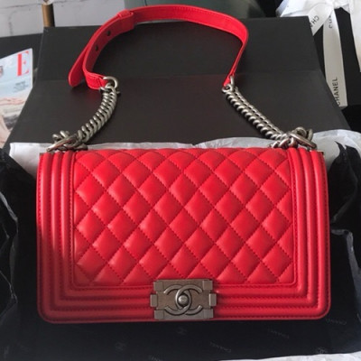 Chanel 2019 Leboy Chain Shoulder Bag,25CM - 샤넬 2019 르보이 체인 숄더백  67086 - CHAB0762,25CM,레드