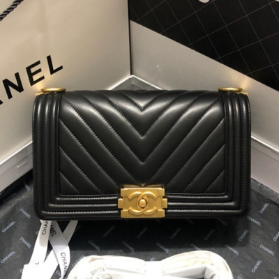 Chanel 2019 Leboy Chain Shoulder Bag,25CM - 샤넬 2019 르보이 체인 숄더백  67086 - CHAB0772,25CM,블랙