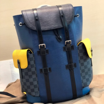 Louis Vuitton 2019 Epi Christopher Back Pack,47cm - 루이비통 2019 남성용 에삐 크리스토퍼 백팩,M41379,LOUB1380 ,47cm,블루