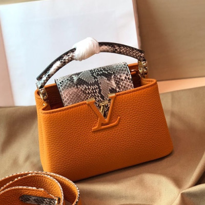 Louis Vuitton 2019 Capucines Tote Shoulder Bag,21cm - 루이비통 2019 카푸신 토트 숄더백  M95509,LOUB1405 ,21cm,옐로우