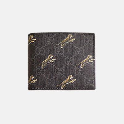 Gucci 2019 Tiger Print Wallet 575135 - 구찌 2019 타이거 프린트 남성용 반지갑  GUW0026.Size(11CM).블랙