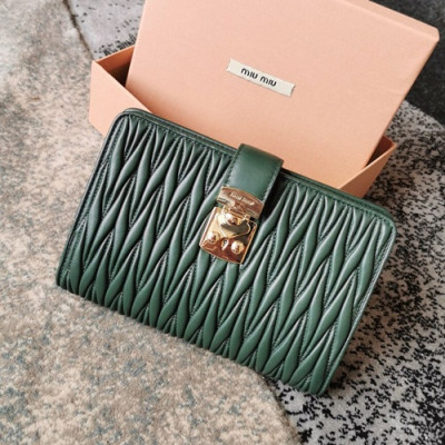 MiuMiu 2019 Matelasse Women Clutch Bag,20cm - 미우미우 2019 마틀라세 여성용 클러치백,5MD004 , MIUB0340, 20cm,그린