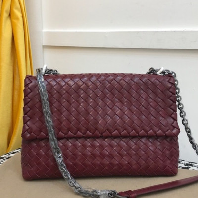 Bottega Veneta 2019 Chain Shoulder Bag,27.5cm - 보테가 베네타 2019 체인 숄더백, 7716,BVB0258,27.5cm,와인