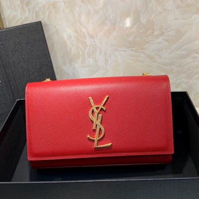 Saint Laurent Women Chain Shoulder Bag,20CM - 입생로랑 여성용 체인 숄더백 464390 , SLB0326,20CM,레드