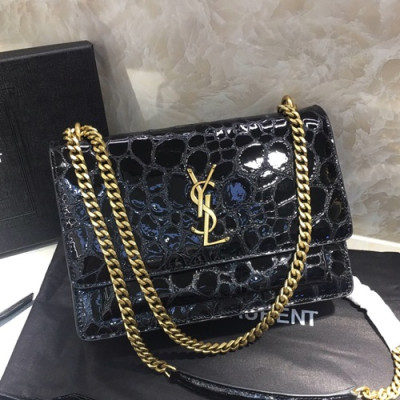 Saint Laurent 2019 Women Monogram Shoulder Bag,22CM - 입생로랑 2019 여성용 모노그램 숄더백 442906 , SLB0354,22CM,블랙