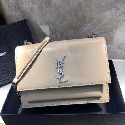 Saint Laurent 2019 Women Monogram Shoulder Bag,22CM - 입생로랑 2019 여성용 모노그램 숄더백 442906 , SLB0358,22CM,베이지