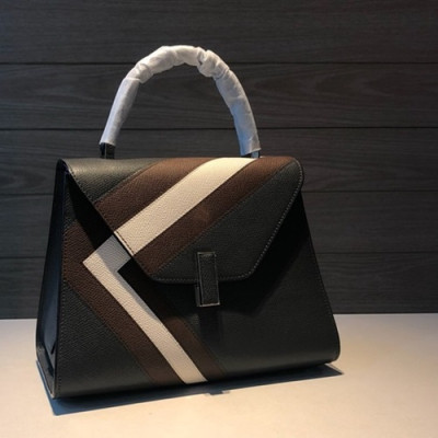 Valextra 2019 Epsom Leather Tote Shoulder Bag,26CM - 발렉스트라 2019 엡송 레더 토트 숄더백,VALB0025,26CM,블랙