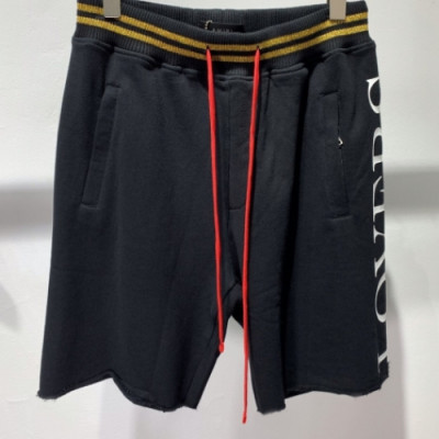 Amiri 2019 Mens Logo Casual Cotton Half Pants - 아미리 남성 로고 캐쥬얼 코튼 반바지 Ami0044x.Size(s - xl).블랙