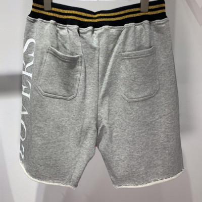 Amiri 2019 Mens Logo Casual Cotton Half Pants - 아미리 남성 로고 캐쥬얼 코튼 반바지 Ami0045x.Size(s - xl).그레이