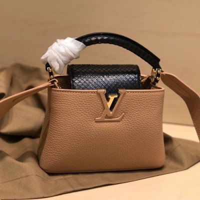 Louis Vuitton 2019 Capucines Tote Shoulder Bag,21cm - 루이비통 2019 카푸신 토트 숄더백  M96467,LOUB1425 ,21cm,베이지