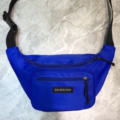 Balenciaga 2019 Canvas Belt Bag,31CM - 발렌시아가 2019 캔버스 남여공용 벨트백,BGB0330,31CM,블루