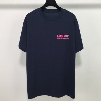 Ambush 2019  Mens Logo Cotton Short Sleeved Tshirt - 앰부시 남성 로고 코튼 반팔티 Amb0012x.Size(s - l).네이비