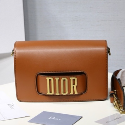 Dior 2019 Leather Chain Shoulder Bag ,25CM - 디올 2019 레더 여성용 체인 숄더백,DIOB0279,25CM,브라운