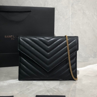 Saint Laurent 2019 Tribeca Women Chain Shoulder Bag,24CM - 입생로랑 2019 트리베카 여성용 체인 숄더백,569267 , SLB0389,24CM,블랙