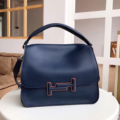 Tod's 2019 Double T Leather Tote Shoulder Bag,25cm - 토즈 2019 더블 티 레더 토트 숄더백,TODB0003,25cm,네이비