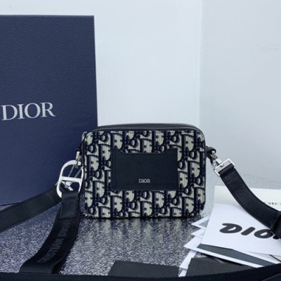 Dior Homme 2019 Oblique Canvas Camera Shoulder Bag,17cm - 디올 옴므 2019 오블리크 캔버스 남여공용 카메라 숄더백,DIOB0310,17cm,블랙