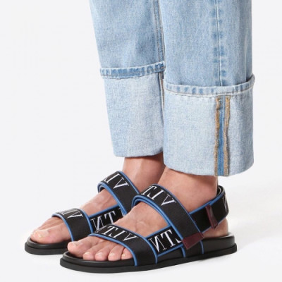 [매장판]Valentino 2019 Mm/Wm Logo Velvro Sandal - 발렌티노 남자 로고 벨크로 샌들 Val0215x.Size(230 - 275).블루